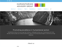 Tablet Screenshot of humanitarianadvisorygroup.org